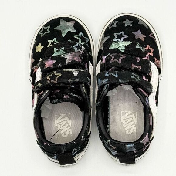 Vans Aplix Irridescent Stars Canvas Sneakers - Toddler US 7 - Picture 5 of 10